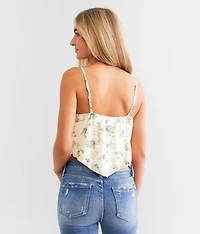 Floral Mesh Tank Top
