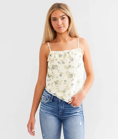 Floral Mesh Tank Top
