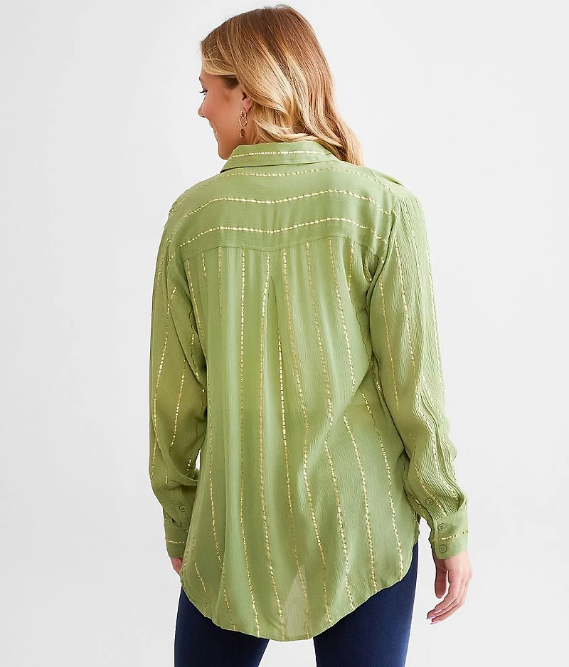 Metallic Striped Shirt