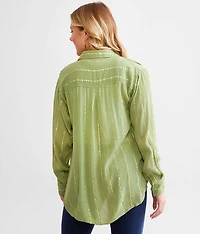 Metallic Striped Shirt