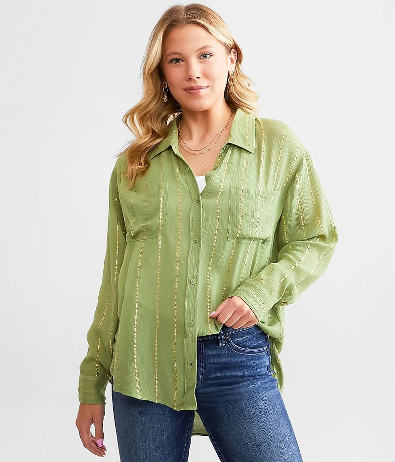 Metallic Striped Shirt