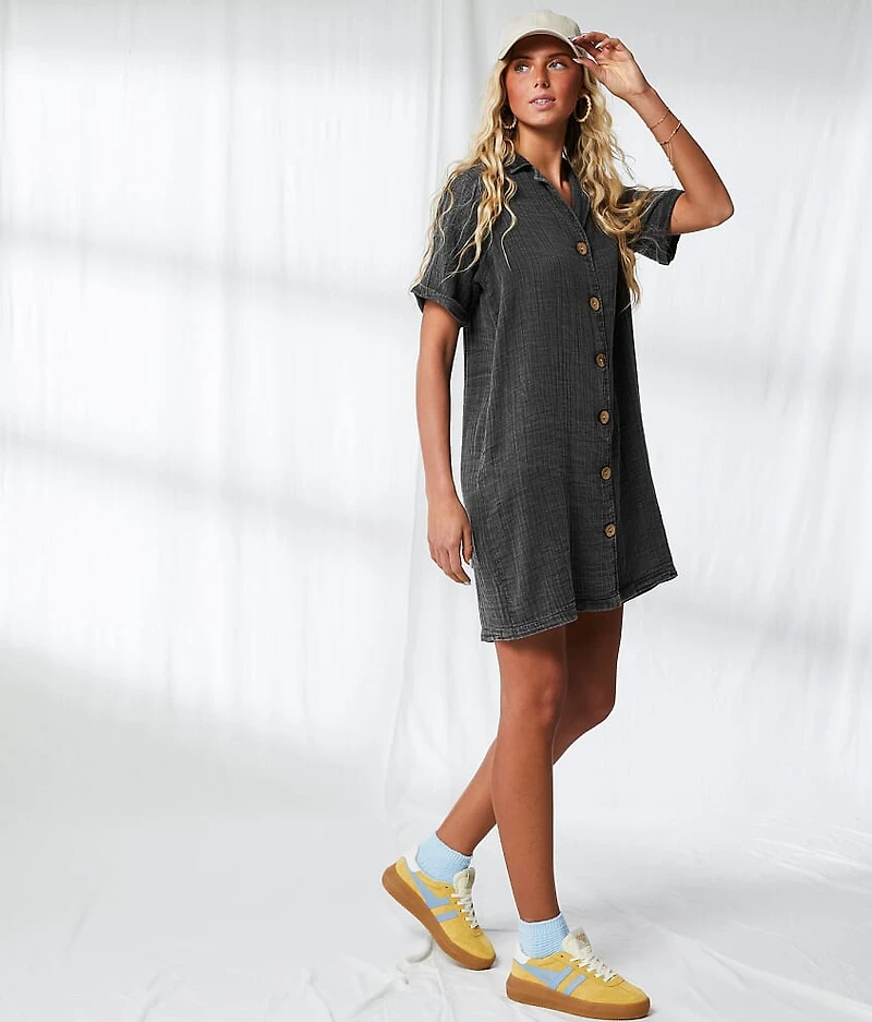 Resort Edit - Washed Button Down Dress