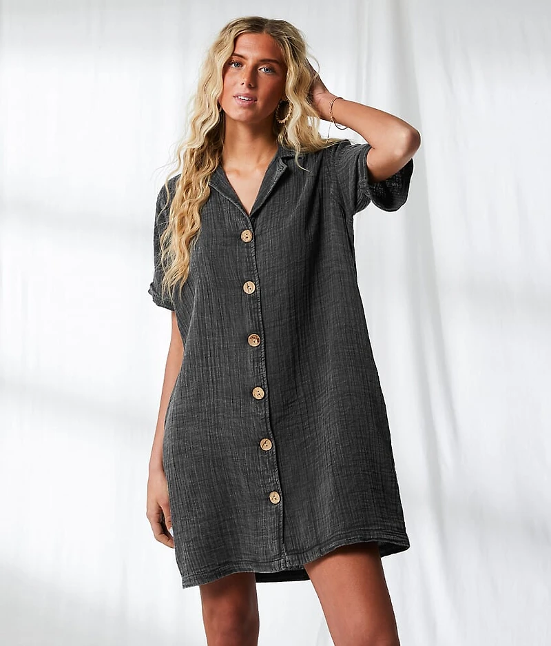 Resort Edit - Washed Button Down Dress