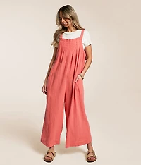 Pleated Wide Leg Jumpsuit