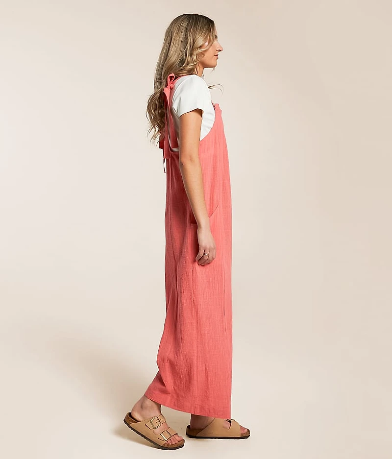 Pleated Wide Leg Jumpsuit