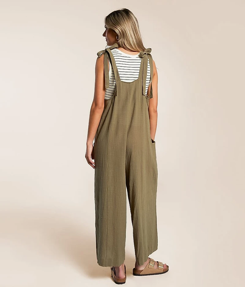 Pleated Wide Leg Jumpsuit