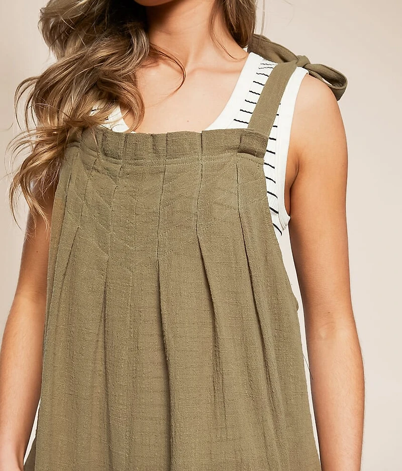 Pleated Wide Leg Jumpsuit