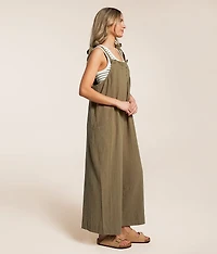 Pleated Wide Leg Jumpsuit