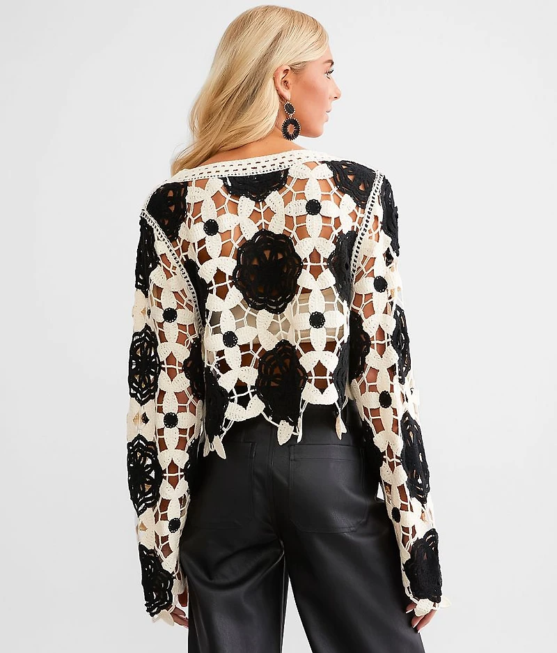 Crochet Cropped Sweater
