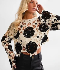 Crochet Cropped Sweater