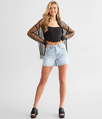 Sequin Mesh Shirt