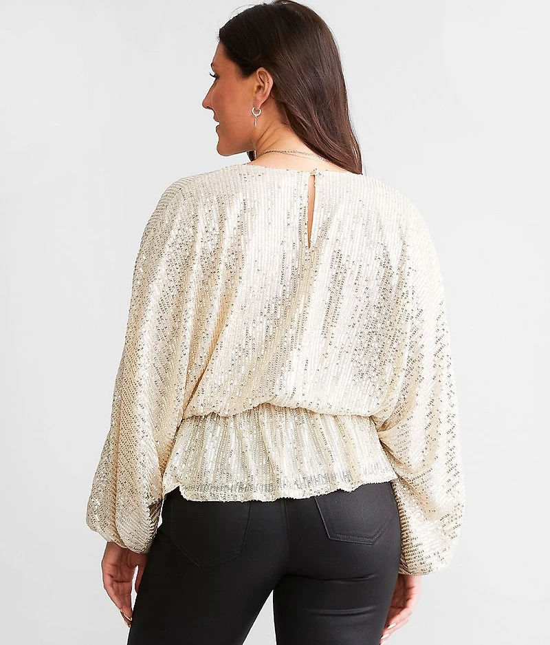 Sequins Dolman Top