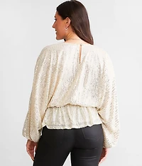 Sequins Dolman Top