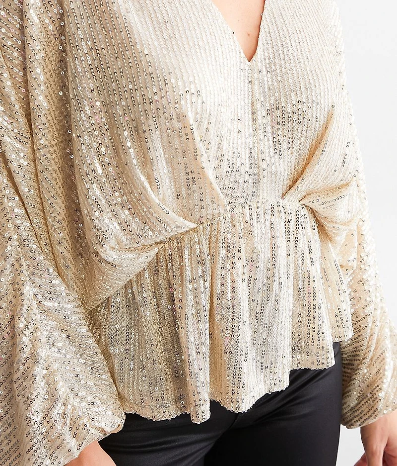 Sequins Dolman Top