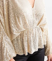 Sequins Dolman Top