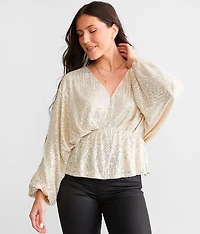Sequins Dolman Top