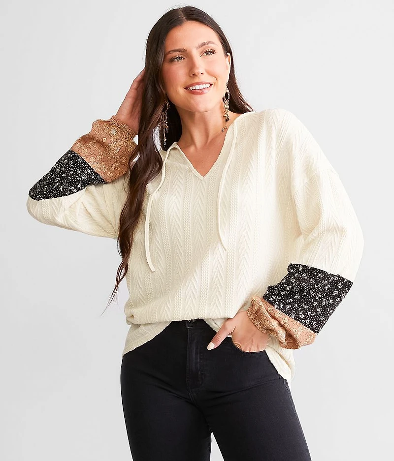 Cable Knit Top