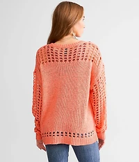 Pointelle Knit Sweater