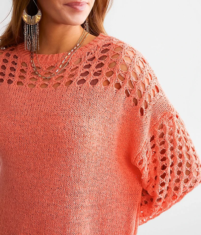 Pointelle Knit Sweater