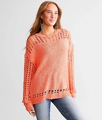 Pointelle Knit Sweater