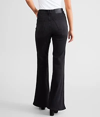 High Rise Rhinestone Star Flare Jean