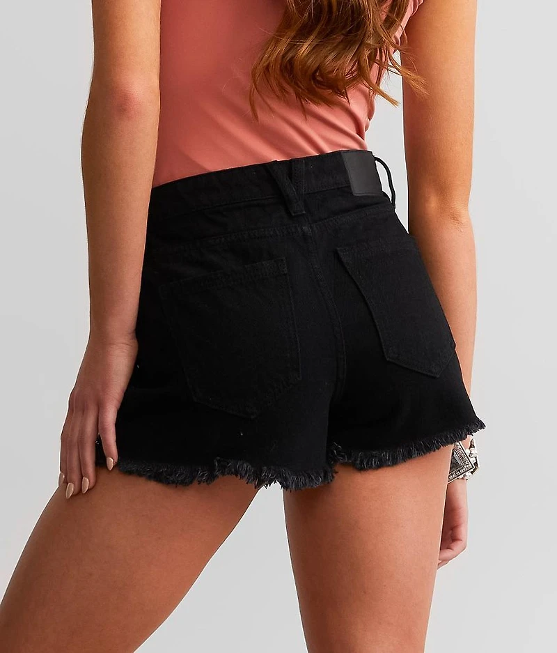 High Rise Sequin Short