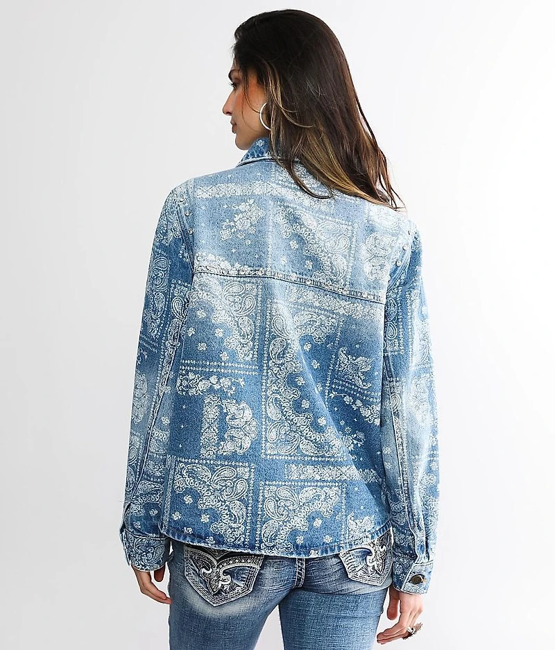 Rhinestone Denim Jacket