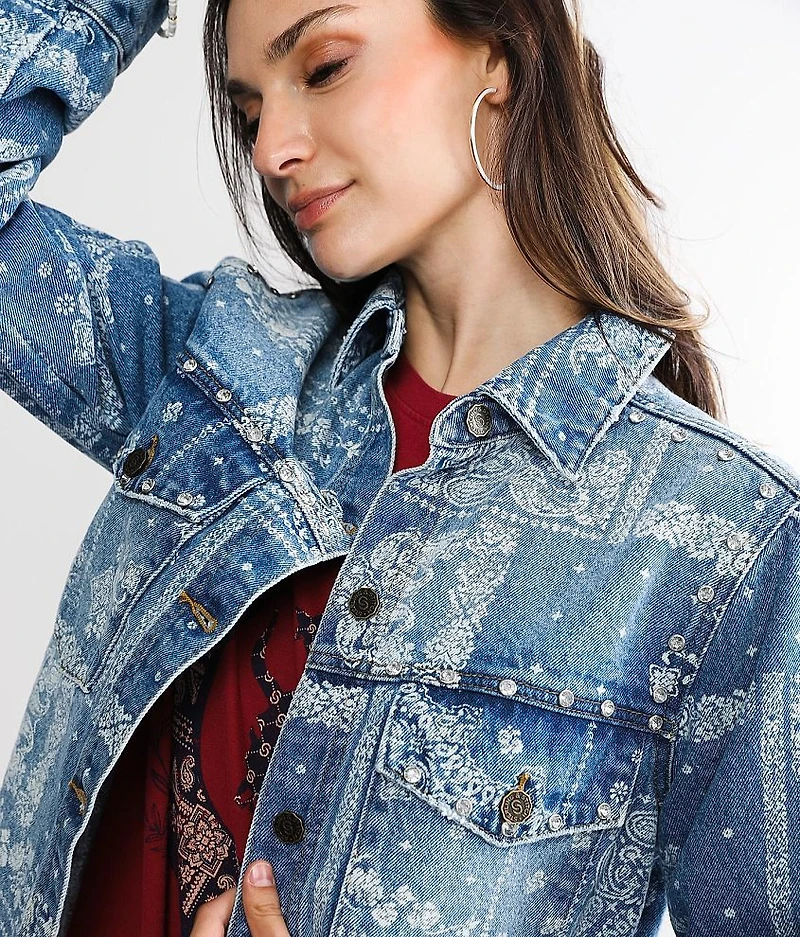 Rhinestone Denim Jacket