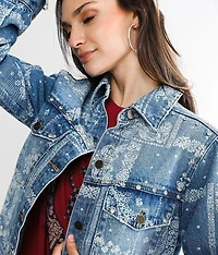 Rhinestone Denim Jacket