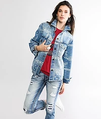 Rhinestone Denim Jacket