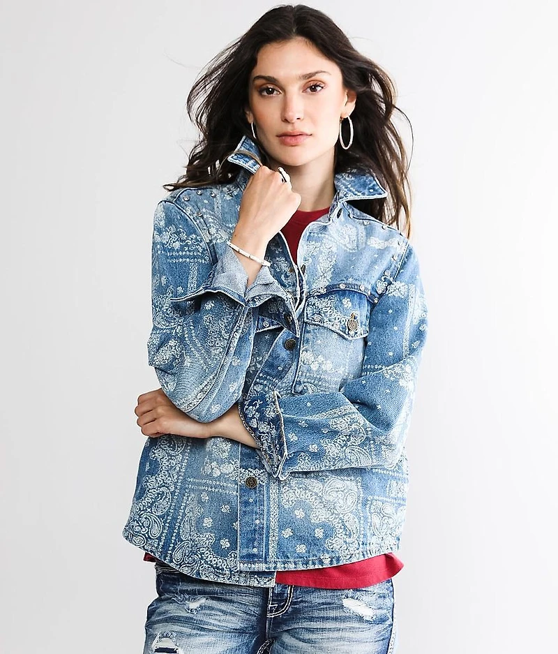 Rhinestone Denim Jacket