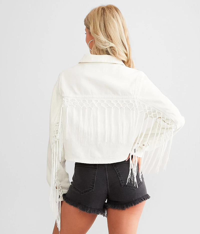 Fringe Denim Jacket