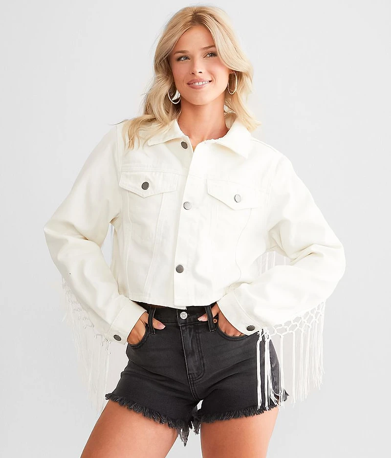 Fringe Denim Jacket