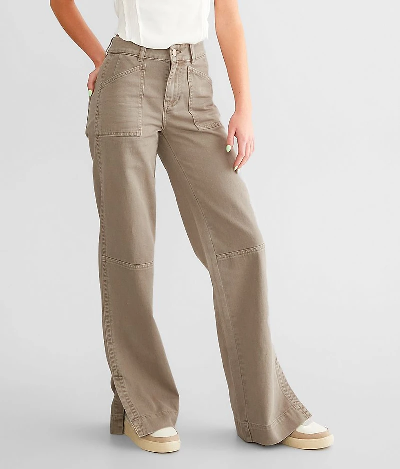 90's Wide Leg Straight Split Pant
