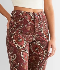Paisley Corduroy Flare Pant