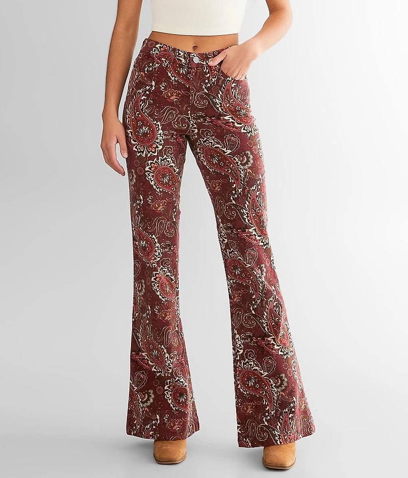 Paisley Corduroy Flare Pant