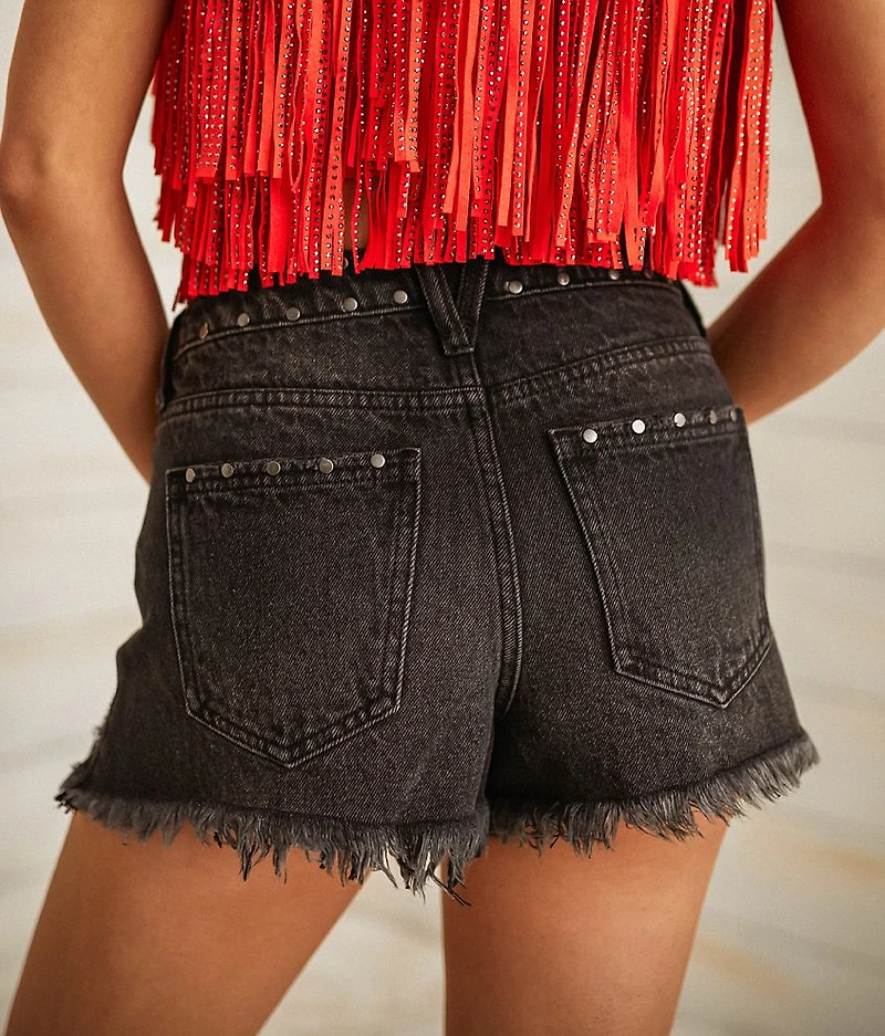High Rise Studded Short