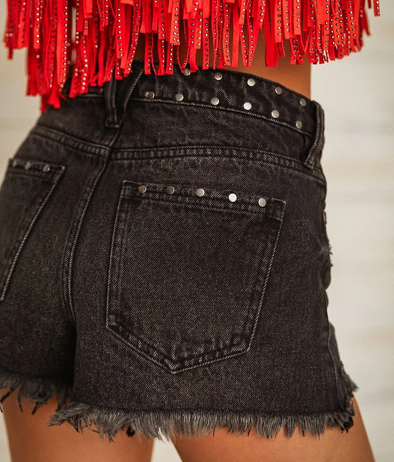 High Rise Studded Short