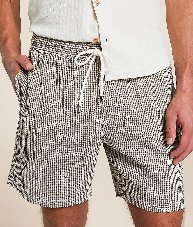 Sands Gingham Stretch Short