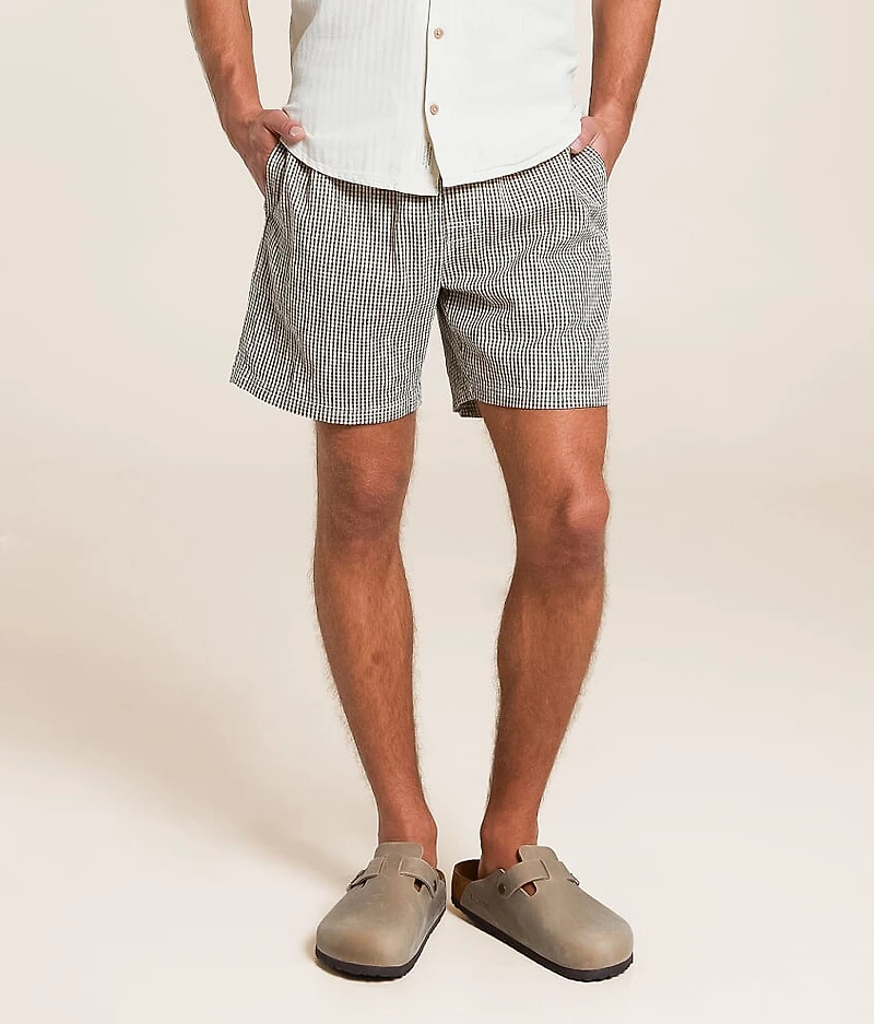 Sands Gingham Stretch Short