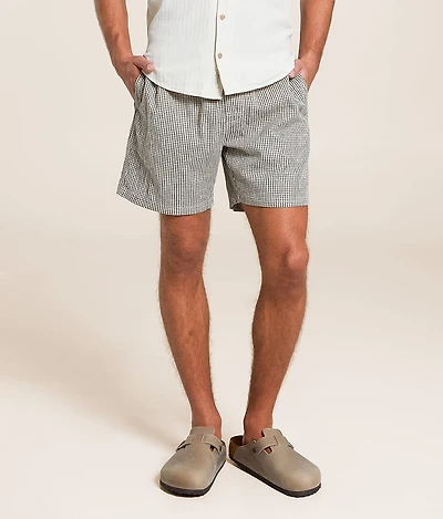 Sands Gingham Stretch Short