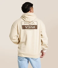 Double Bar Split Hooded Sweatshirt