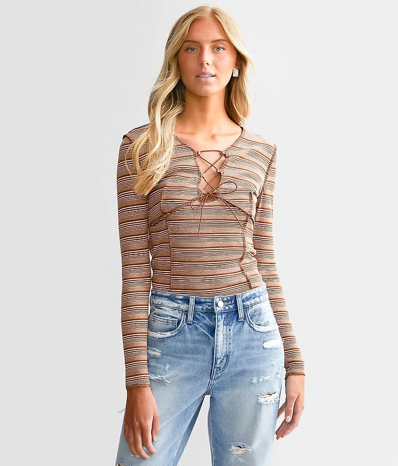 Lace-Up Top