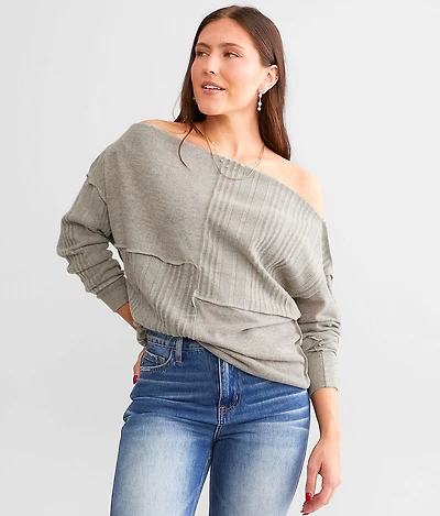 Pieced Off The Shoulder Top