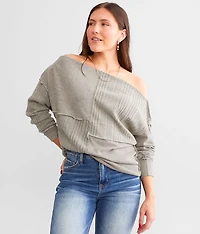 Pieced Off The Shoulder Top