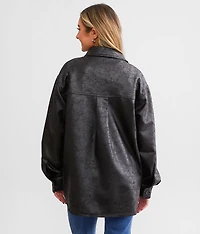 Faux Suede Shacket