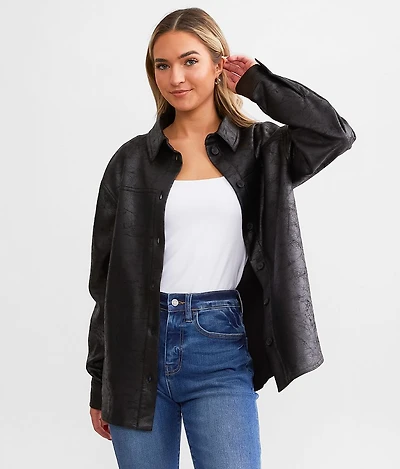 Faux Suede Shacket