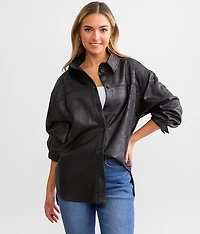 Faux Suede Shacket