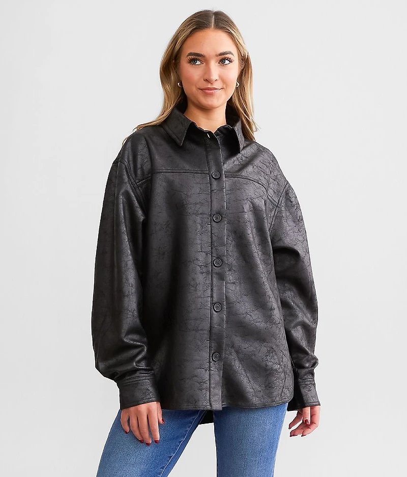 Faux Suede Shacket