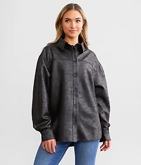 Faux Suede Shacket